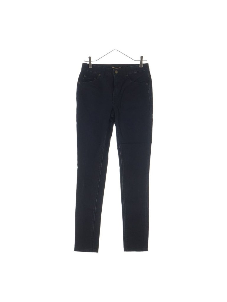 Saint Laurent Paris Skinny Denim Pants Black